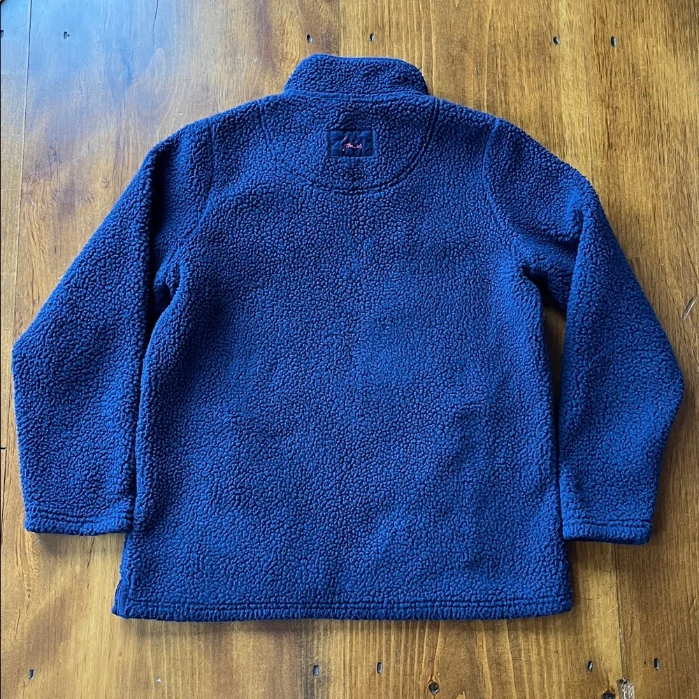 Joules Navy Blue 1/4 Zip Fleece Pullover Sz 8 - Picture 13 of 16